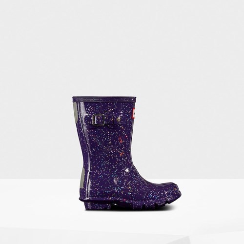 Hunter Original Giant Glitter Rain Boots For Kids - NZ U9608